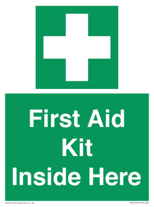 First Aid Kit Inside Here